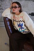 Pull Bloom écru
