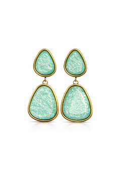Boucles d'oreilles Palma turquoise
