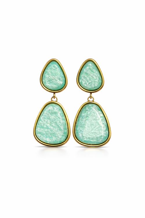 Boucles d'oreilles Palma turquoise