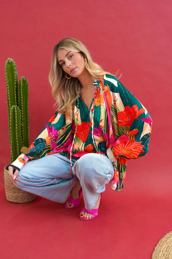 Blouse Tropicana Bloom