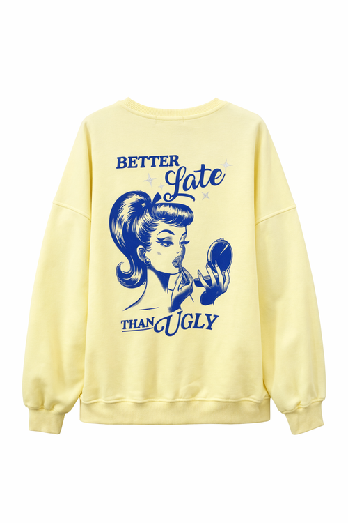 Yellow Sweater Better Late