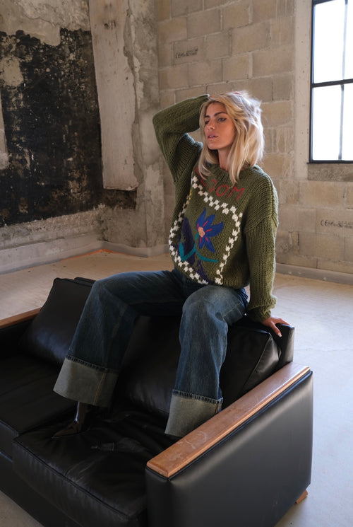 Pull Bloom vert