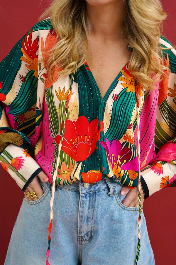 Blouse Tropicana Bloom