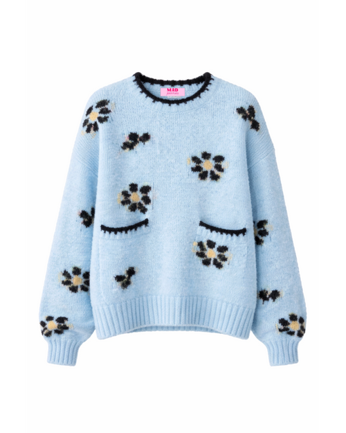 Blue Garden Sweater