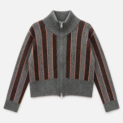 Gilet Gris/choco