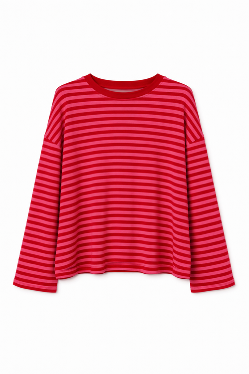 T-shirt Enza col rouge