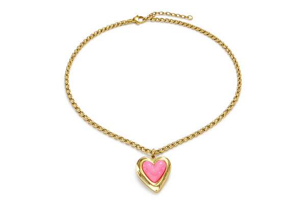 Sautoir Elisabeth rose