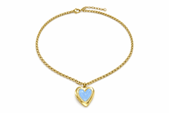 Sautoir Elisabeth bleu