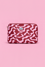 Pochette d'ordinateur bubble bordeaux