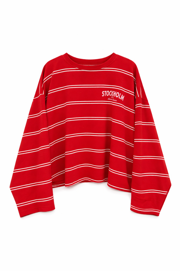 T-shirt Stockholm rouge