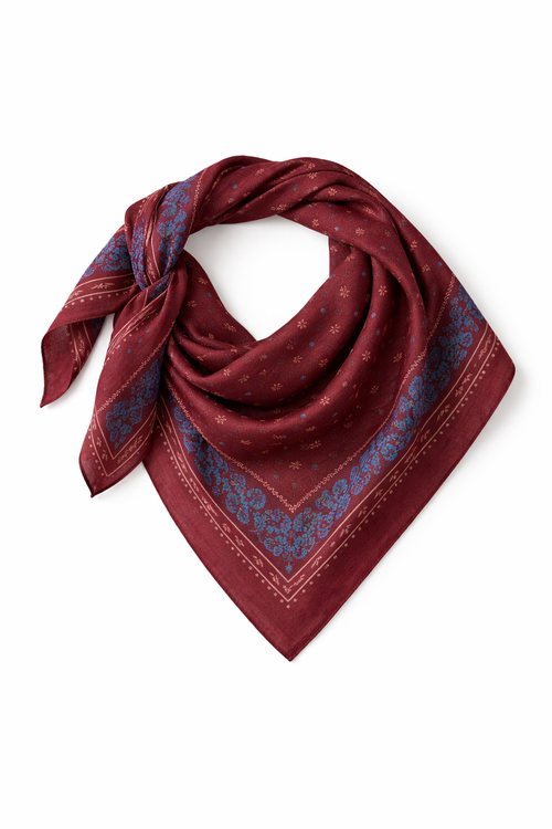 Joy burgundy scarf