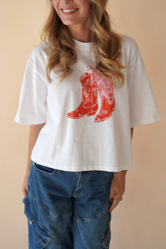 Cowboy boot t-shirt
