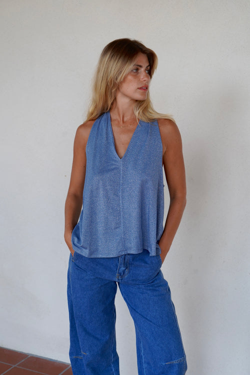 Débardeur Muse Bleu