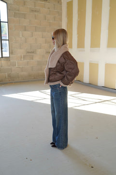 Doudoune Moss Marron
