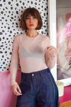Pink Sheer Top