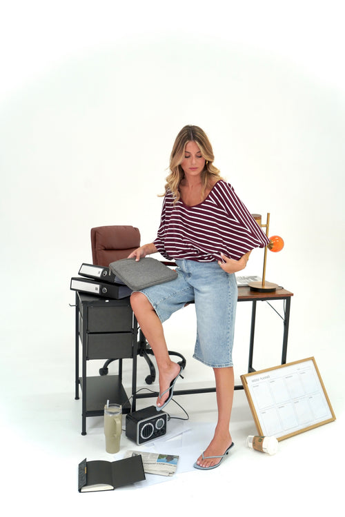 T-shirt Nell bordeaux