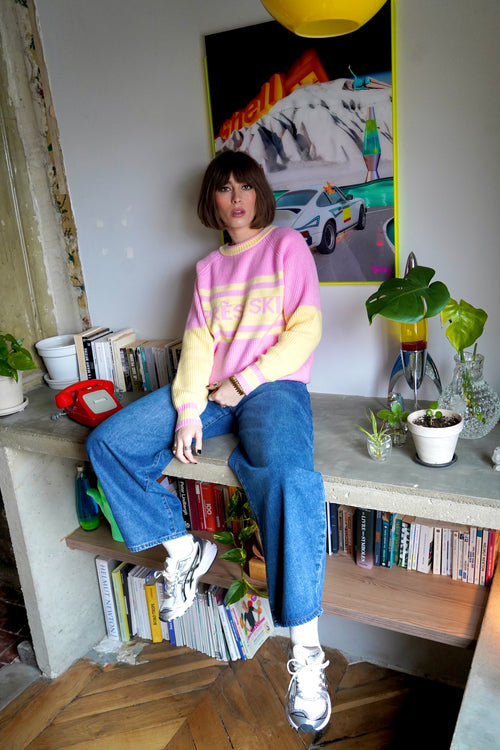 Pull Après Ski Jaune