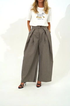 Pantalon Léana Marron