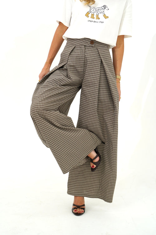 Pantalon Léana Marron