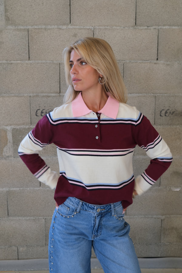 Pull Amber Bordeaux