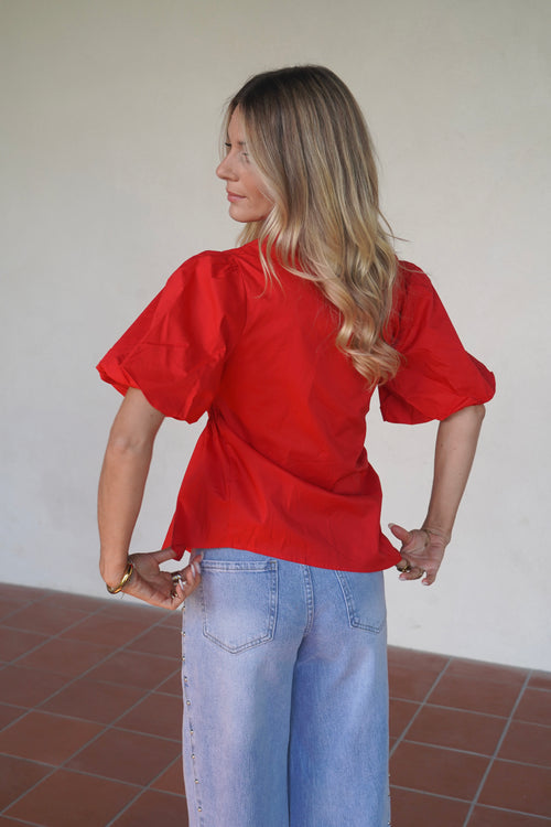 Blouse Margot Rouge