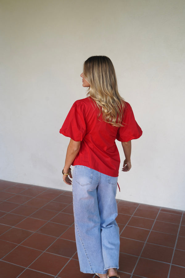 Blouse Margot Rouge
