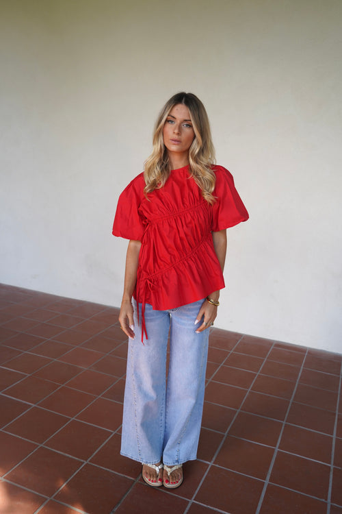 Blouse Margot Rouge