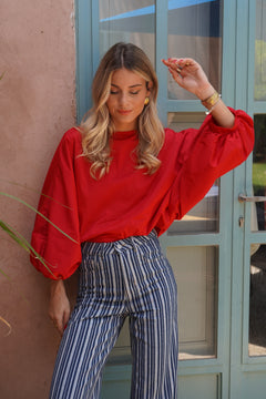 Blouse Mazarine rouge