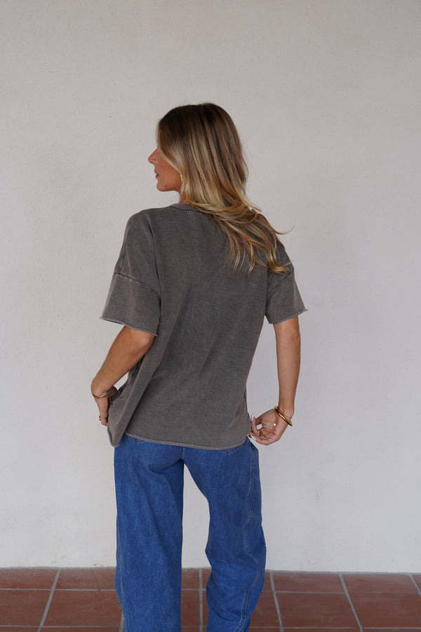 T-shirt sweat LA Gris