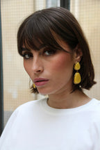 Boucles d'oreilles Palma jaune
