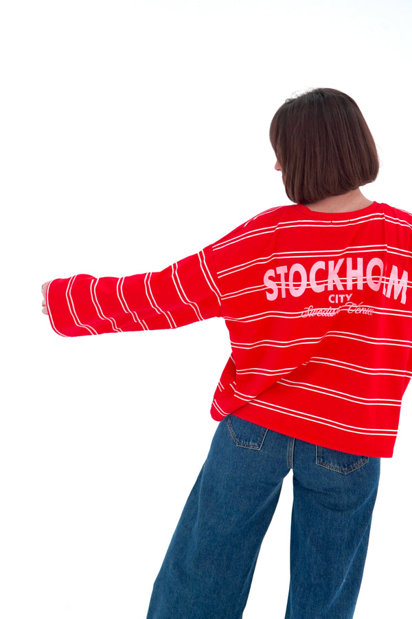 T-shirt Stockholm rouge
