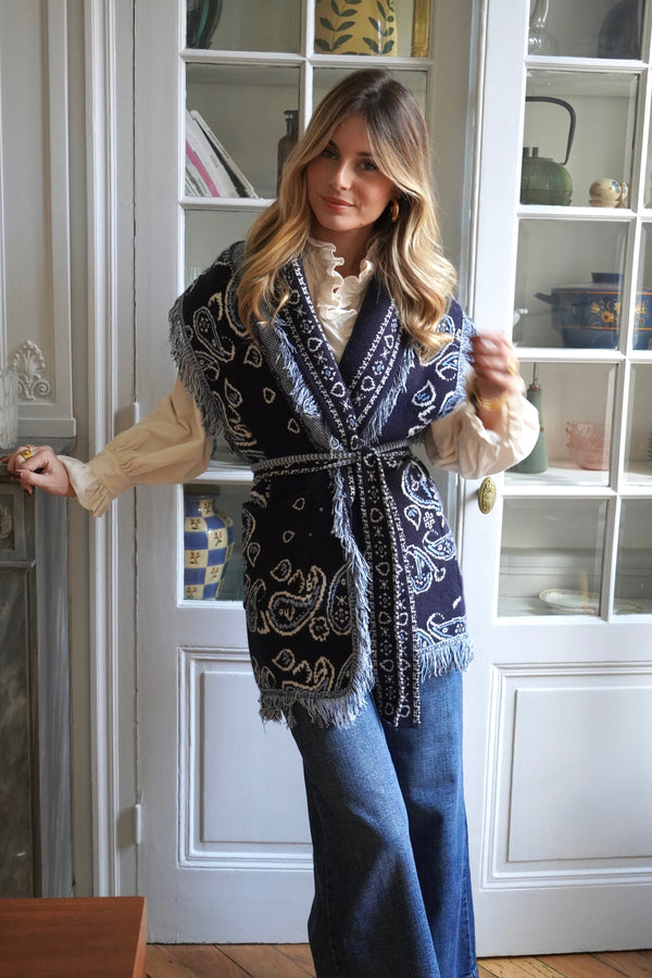 Janice Blue Vest