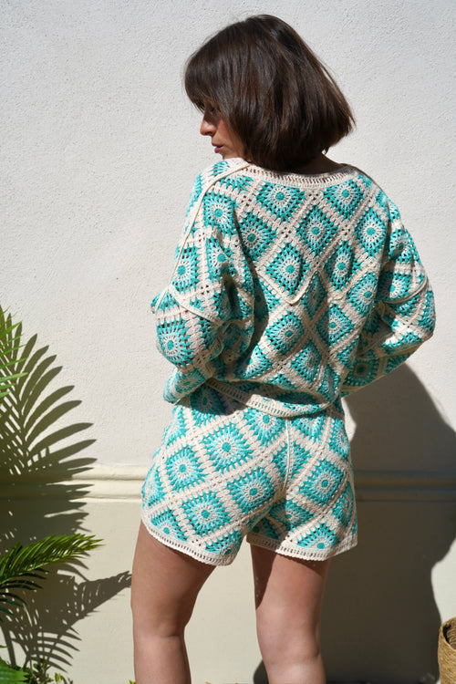 Short Light Blue