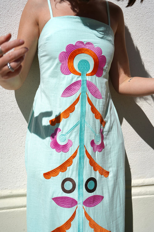 Andalucia blue dress
