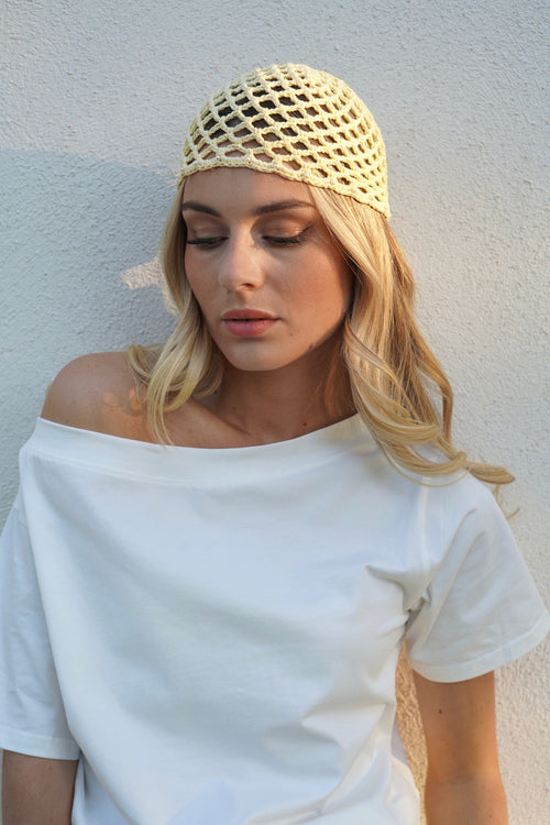 Yellow Roma Beanie