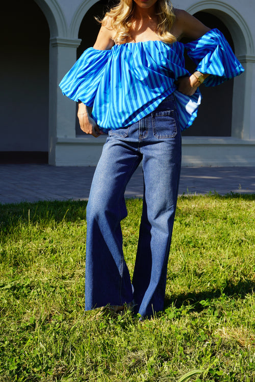 Blue Madrid top