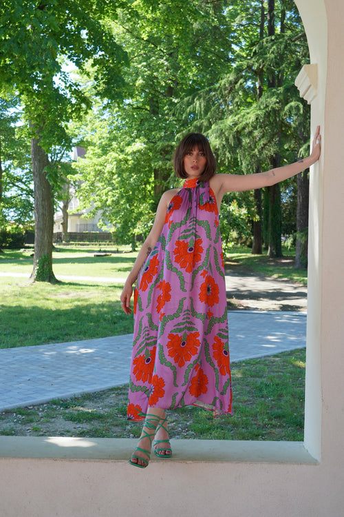 Robe Solange mauve