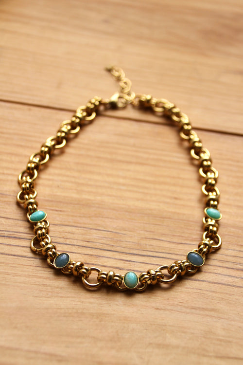 Collier Polly bleu