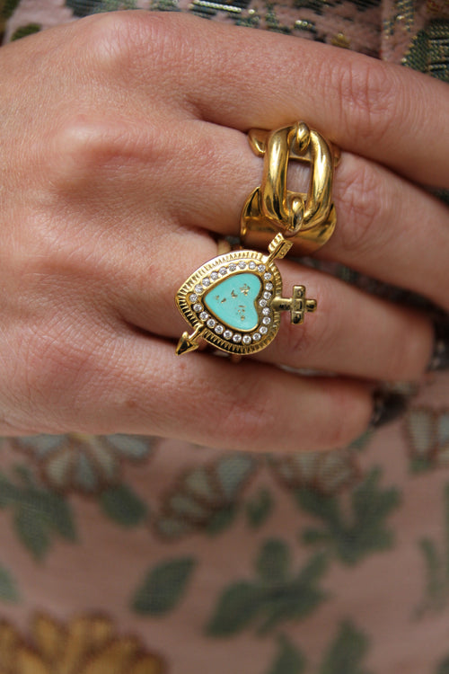 Bague Cupidon Turquoise