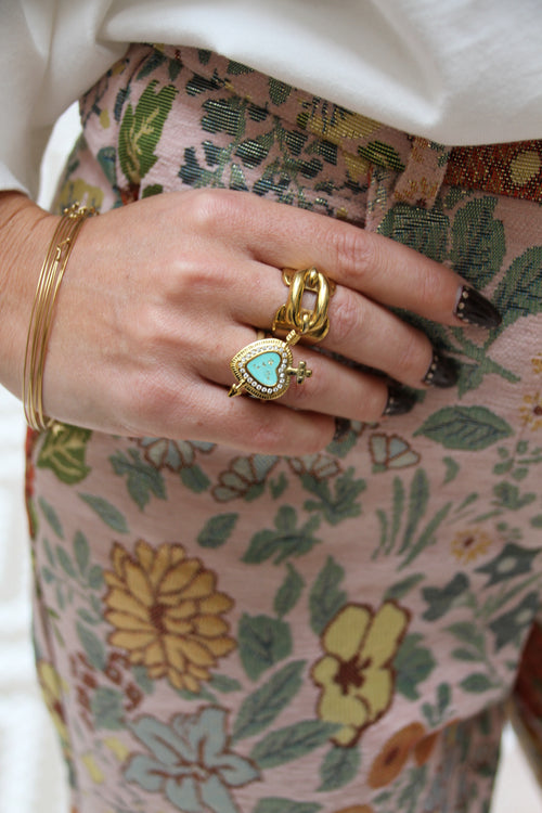 Bague Cupidon Turquoise