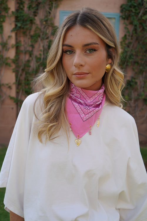 Pink Mouna Bandana