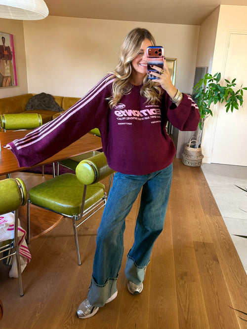 Pull Édition19 bordeaux