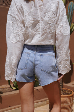 Leila blue shorts