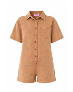 Aglaé Camel Romper