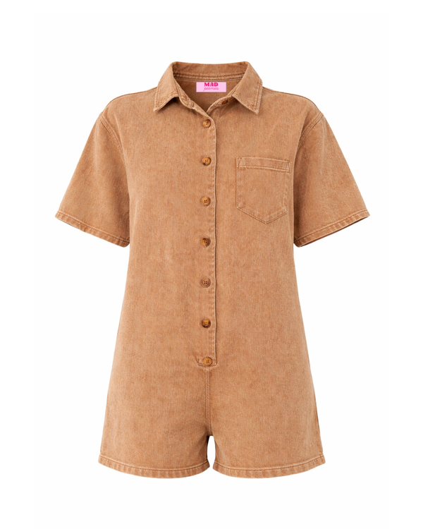 Aglaé Camel Romper