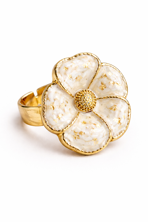 Bague Gardenia Blanche