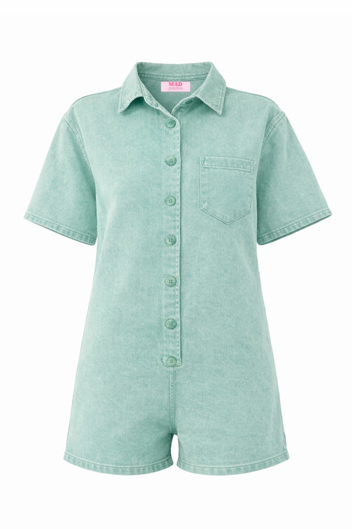 Aglaé green playsuit