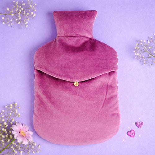 Hot water bottle with tiles