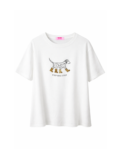 T-shirt Step Bau White