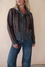 Gilet Gris/choco